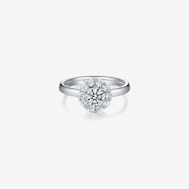 Diamond Engagement Ring VS1 F 2.30 Carat Lab Created 14k White Gold  Sparkling | eBay